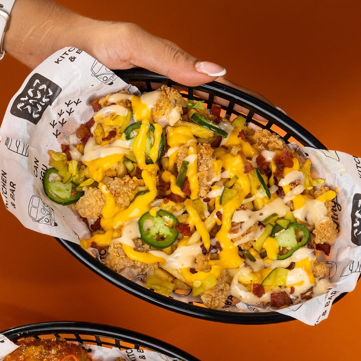 Buffalo loaded fries