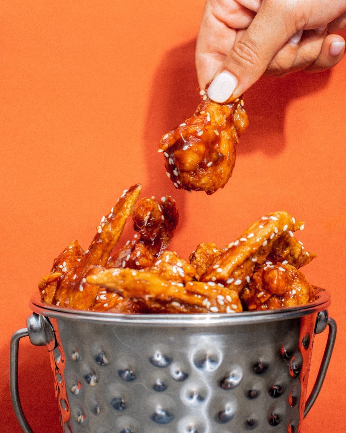 Satu ember wings glazed